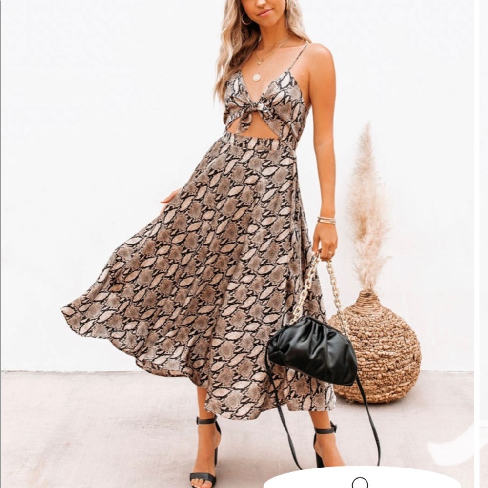 Vici Collections Snake Print Dress